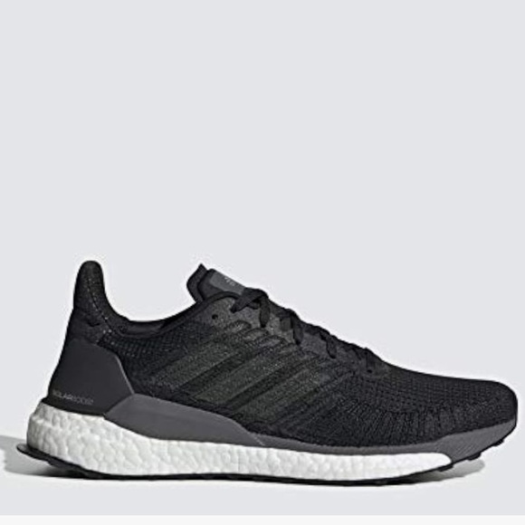 Adidas Black and White Sneakers with BOOST Midsole - Picture 1 of 12